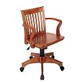 Deluxe Wood Banker's Chair - Fruitwood