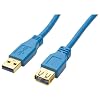 BIGtec 2m USB 3.0 Kabel Verl�ngerung Verl�ngerungskabel High Speed Kabel A/A A Stecker - A Buchse A(M) - A(B) ST/BU Kabelfarbe blau , Kabel ist abw�rts kompatibel , Daten�bertragung bis zu 5 GBit/s , USB 3.0 , 3.0 USB Kabel Verl�ngerung. 2,00m 2 m vorhandene USB Kabel Verl�ngern