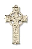 14K Gold Celtic Cross Medal Celtic Cross Irish Medal Pendant Religious Christian Catholic