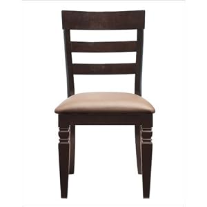 International Concepts C15-19UPP Pair of Java Ladder-Back Chairs, Java Mocha by International Concepts