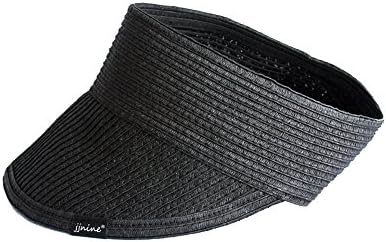 JJNINE Women's Plain Sunvisor Hat One Size Black