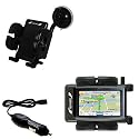 Magellan Maestro 4350 Flexible Auto Windshield Holder with Car Charger - Uses Gomadic TipExchange