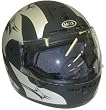 Max603 Dot Flat Black Full Face Motorcycle Helmet Large