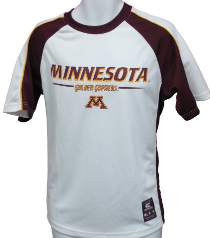 Buy Men's Minnesota Gophers S S 'Arsenal' White Team Color Tshirt