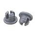 Wheaton W224100-202 Rubber 20mm Stopper with 3-Leg Lyophilization, Gray Chlorobutyl/46 (Case of 1000)