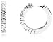 10k White Gold Diamond Hoop Earrings (1/4 cttw, H-I Color, I2-I3 Clarity)