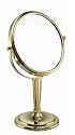 Classy Large Gold Plated Make Up/ Shaving Mirror With 5x  Magnification and True view
