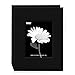Pioneer 24 Pocket Fabric Frame Cover Photo Album, Deep Black
