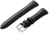 TechnoMarine 2512M MoonSun 15-mm Black Leather Strap with Single-Buckle