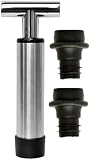 Oneida Vacuum Wine Pump Saver, Stainless Steel/Black