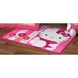 Lambs & Ivy Hello Kitty Garden Rug, Pink