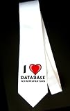 I Love Database Administrators Party Decoration Necktie
