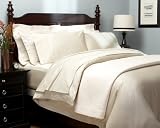 Pinzon Hemstitch 400-Thread-Count Egyptian Cotton Sateen Full/Queen Duvet Set, Sand