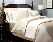 Pinzon 400-Thread-Count 100% Egyptian Cotton Hemstitch Full/Queen Duvet Set, Sand