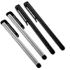 GTMax 2x Black and 2x Silver Stylus Pens for iPad , Samsung Galaxy Tab ,Motorola Xoom,ALL Touchscreen Cellphone,Tablets