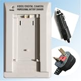Power Media Professional car and home Battery charger for charging the SONY NP-FH30 NP-FH50 NP-FH70 NP-FH100 batteries