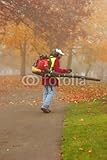 IMAGE OF Wallmonkeys Peel and Stick Wall Decals - Leaf Blower - 48