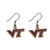 Virginia Tech Hokies Dangle Logo Earring Set Ncaa Charm Gift