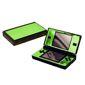 Nintendo DS Lite Skin - NEW - LIME CHROME MIRROR system skins faceplate decal mod