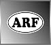 ARF Dog Pet Lovers Cool Vinyl Euro Decal Bumper Sticker 3"X5"