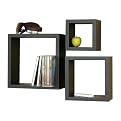 Black Painted Wall Cubbies - Set of 3