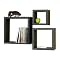 Black Painted Wall Cubbies - Set of 3
