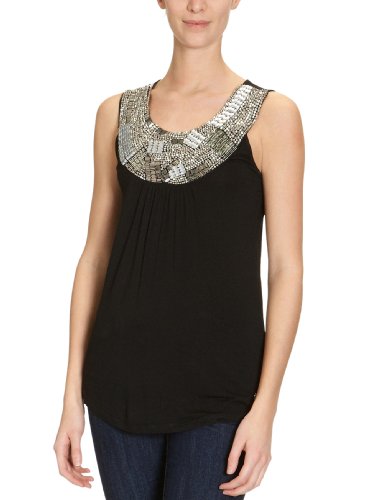 One Green Elephant Damen Top TS2545/001 VIC, Gr. 42 (XL), Schwarz (90000) Preisvergleich