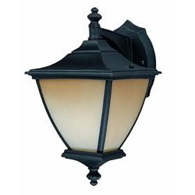 Thomas Lighting Pl9152-7 Trent One-Light Energy Star Certified Outdoor Wall Lantern, Matte Black