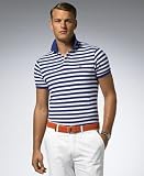 Polo Ralph Lauren Classic-Fit Short Sleeve Stripe Mesh Polo