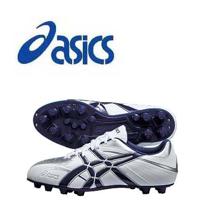 アシックス asics アメリカンフットボールシューズ（天然芝・柔らかい土グランド用） ミサイル FX2 TAM805(0150) ホワイト×ネイビー 28.5cm