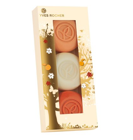 Yves Rocher - Kollektion mit duftenden Seifen 3 Fruits de No&euml;l und Fleurs de No&euml;l - 3 k&ouml;st Preisvergleich