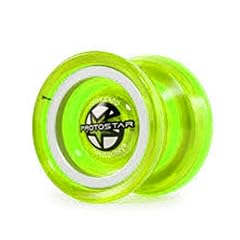 Protostar - Das YoYo des Weltmeisters John Ando - Profiyoyo - Metal Rim Weight - Center Trac Bearing - Low Response - Part of the Evolution Series - in leuchtgelb