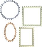 IMAGE OF Cuttlebug 2-Inch-by-2-Inch Dies (Set of 4), Stamps