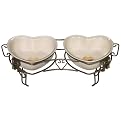 Pearls for Paws Feeder Set - Cream