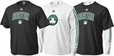 Boston Celtics adidas Short/Long Sleeve T-Shirt Combo Pack - Large
