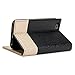 GMYLE iPhone 6s Plus Case, Wallet Case Clip for iPhone 6S Plus – Black & Champagne Gold Slim Hard Back Case