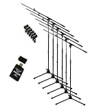 6 Pack Adjustable Tripod Boom Microphone Mic Stand &Holder Clip PLUS AGPtek USB 2.0 all-in-one Card Reader