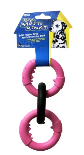 JW Pet Company Big Mouth Rings ST Dog Toy, Small, Colors Vary