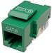 Cables Unlimited UTP-7100G-5 CAT-6 Keystone Jack, 5 Pack (Green)