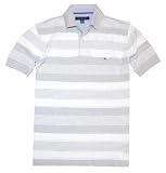 Tommy Hilfiger Men Logo Striped Polo T-shirt