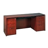 Corsica Veneer Kneespace Credenza Mahogany