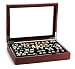 Classic Cufflinks Collector's Storage Case Mahogany Oak