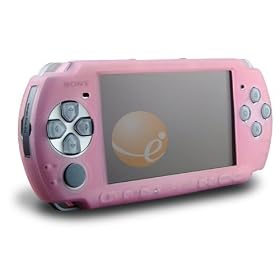 Silicone Skin Case for Sony PSP 3000, Pink