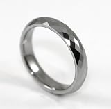 4MM Multi-faceted Tungsten Carbide Band Ring