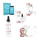 Derma Roller, Hyaluronic Acid Serum | 5 in 1 Facial Set | 540 Titanium Microneedles 0.3mm | Ebook | Disinfectant Cup | Travel Bag | ?Marvelush Skincare Bundle ?