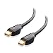 Cable Matters&reg; Gold-Plated Mini DisplayPort Cable in Black 6 Feet - 4K Resolution Ready