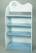 Giftmark 2072BW Child's Bookcase with Clock Blue and White