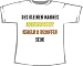 Sports : Des kleinen Mannes Sonnenschein: Kegeln + besoffen sein; T-Shirt wei&szlig;