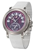Gerald Genta BSP-Y-80-267-RW-BD Arena Purple and Pink Dial Rubber Women's Automatic Jumping Hour Watch