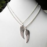 Together We Fly - 2x Silver Couples Necklace